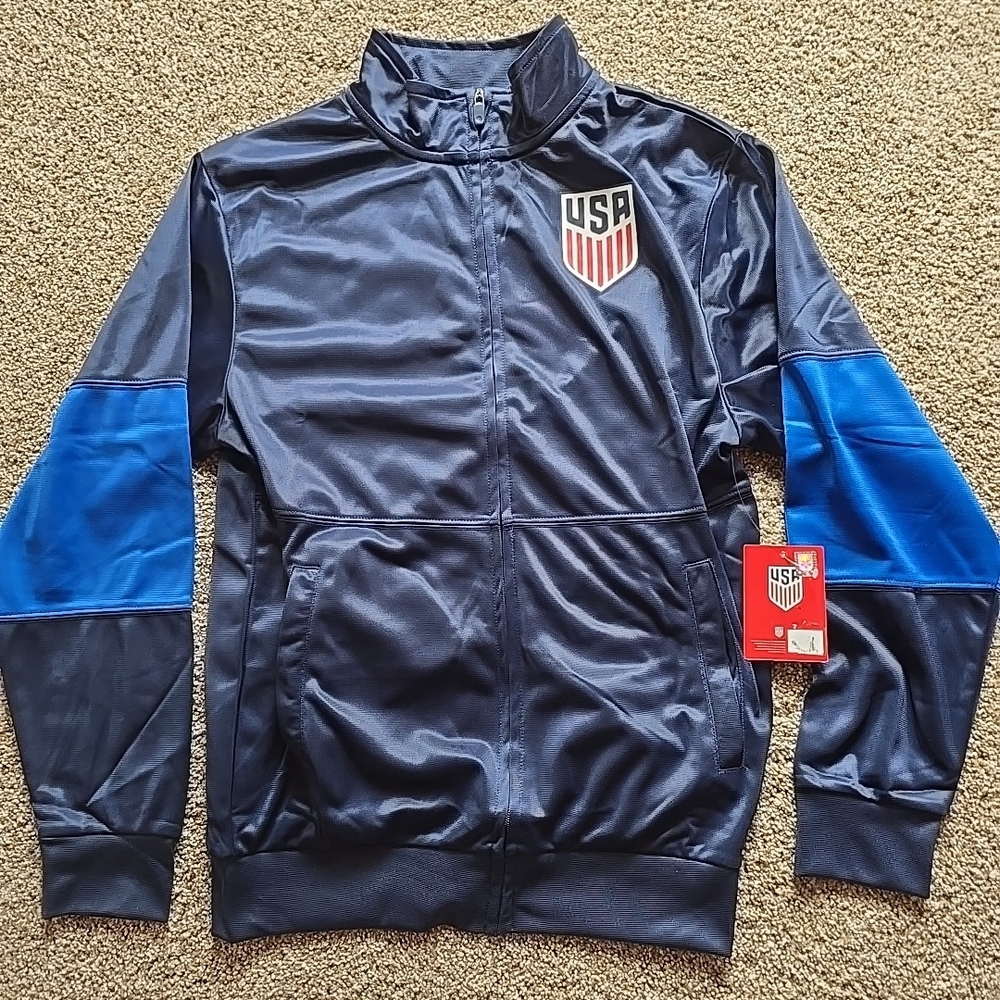 Icon Sports USA United States Soccer Team Track Jacket Youth Sz XL New NWT